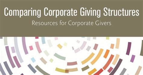 corporate giving structure